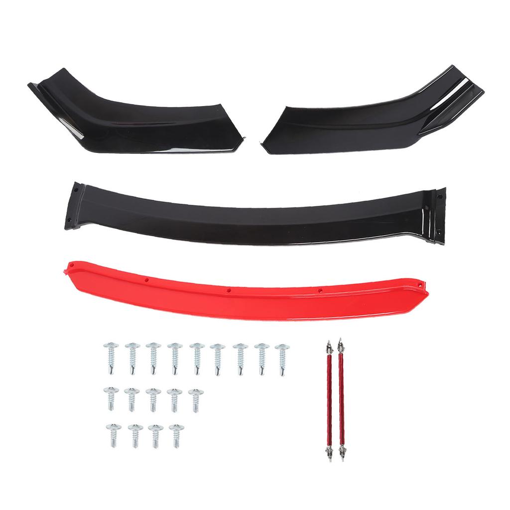 Spoiler Bară Față 170cm Elegant Robust Splitter Buza Bară Față cu Bară de Suport Pentru Seria 1