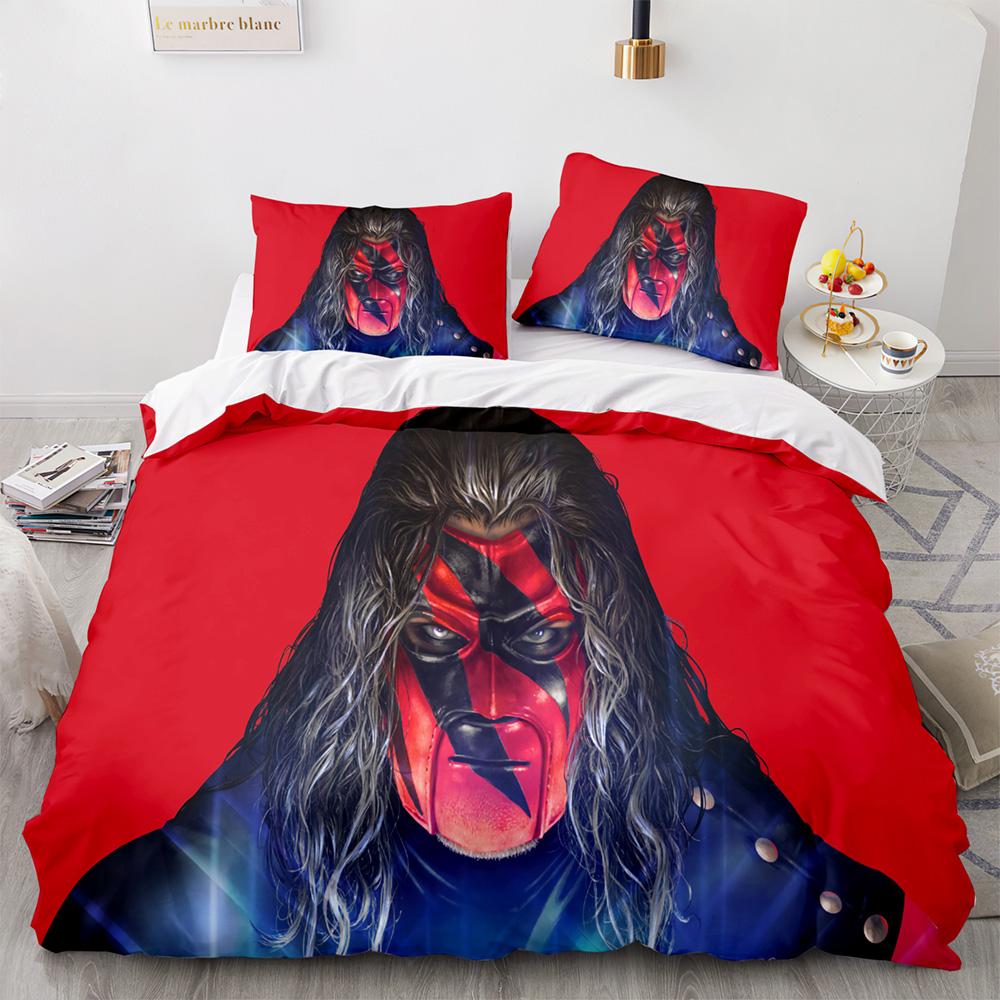 

Wwe Eaw Bedding Set Single Twin Full Queen King Size Wrestling Game Bed Set Aldult Kid Bedroom Duvetcover Sets 3D Print 032 EU Single(135*200cm)3pcs