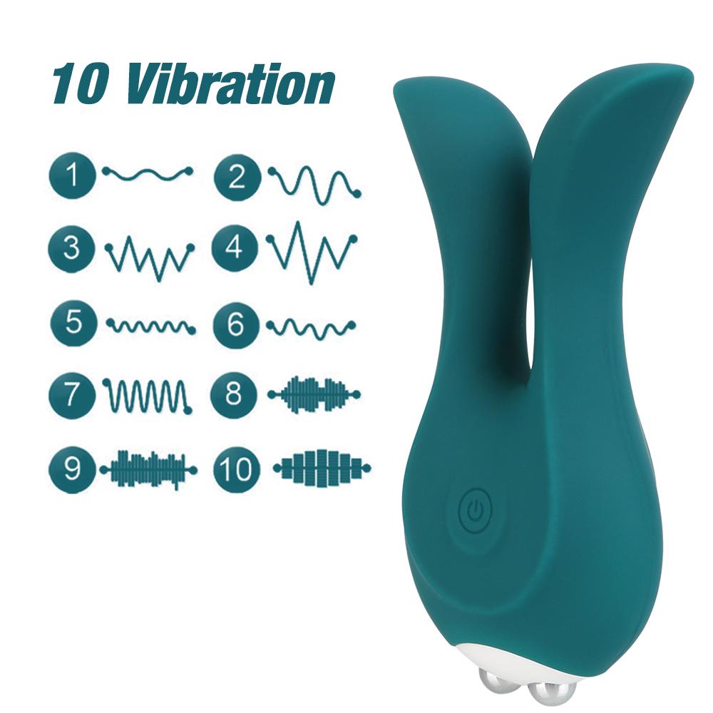 Cute Rabbit Vibrator Female Masturbation Breast Nipple Clitoris Stimulator G-spot Vaginal Massager Multiple Ways Use Sex Toy for Women Men
