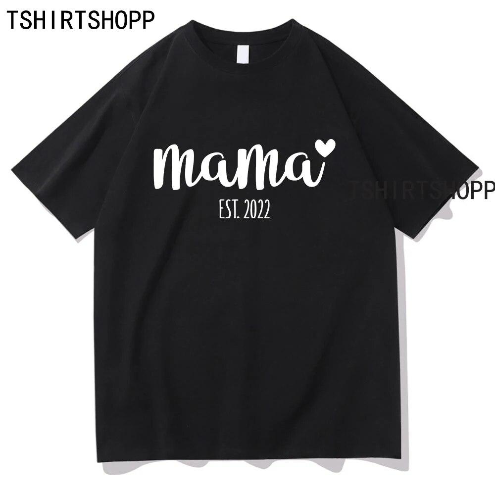 Mother's Day Tshirt Kawaii Clothing High Quality Cotton Tops Women TShirts Summer Short Sleeve T Shirt  Vintage Harajuku Clothes Unisex