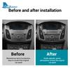 Echter Weicher Karbonfaser-Aufkleber für Ford Focus SE RS ST Ecoboost 2015 2016 2017 2018 LHD RHD Auto Mittelkonsolen-Panel Zubehör