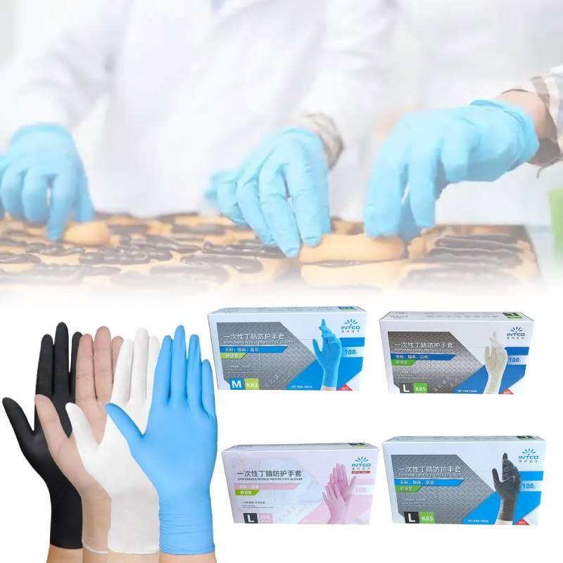 Gants Jetables Noirs en Nitrile de Haute Qualité Qualité Alimentaire Pour les Tâches de Nettoyage en Cuisine et au Barbecue