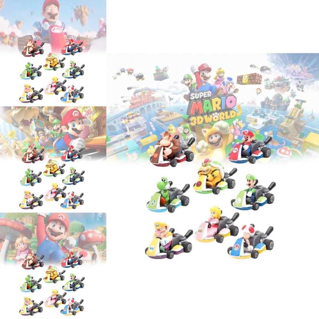 Super Mario Bros Pvc Action Figure Set With Mario Luigi Yoshi For Collectors Special Characters Included