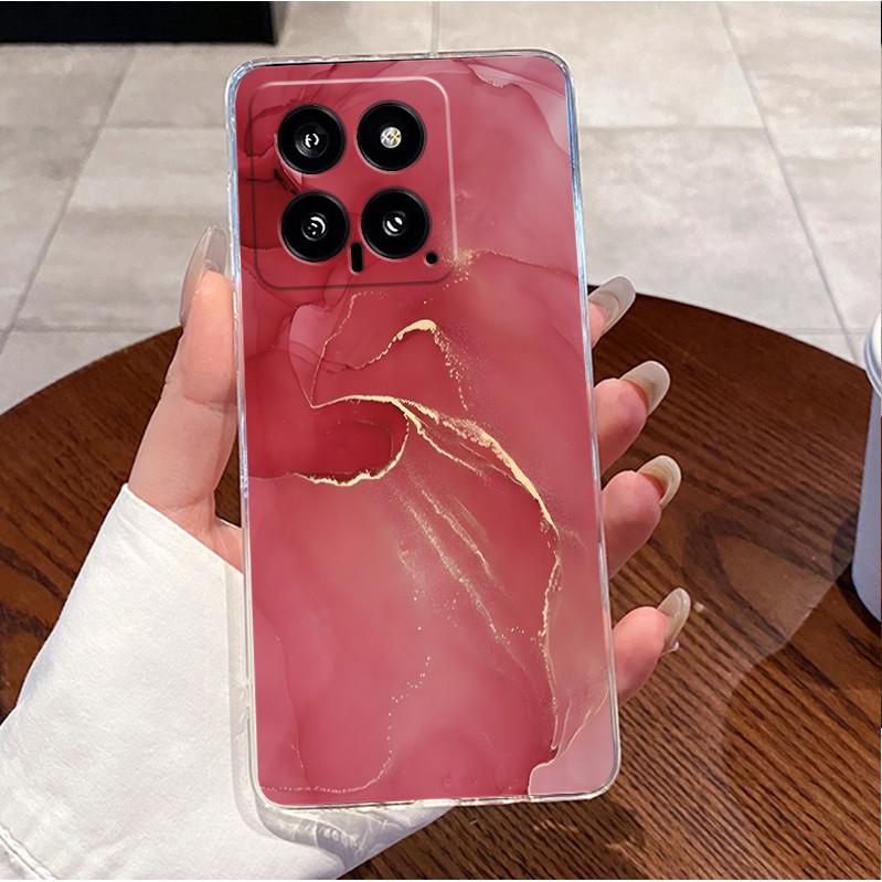 For Xiaomi Mi 14 / 14 Pro Clear Case Luxury Cute Love Rabbit Funny Ultra Slim TPU Silicone Soft Back Cover For Mi14 14Pro Casing