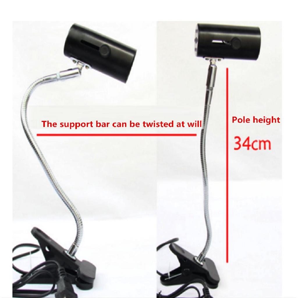 Reptile Light Metal Ceramic Heat UV UVB Lamp Light Holder Clamp For Fish Tank Brooder Tortoises Lizards Reptile E27 300W