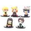 Demon Slayer Kimetsu No Yaiba Pvc Figurine Set With Sitting Posture For Collectors And Fans