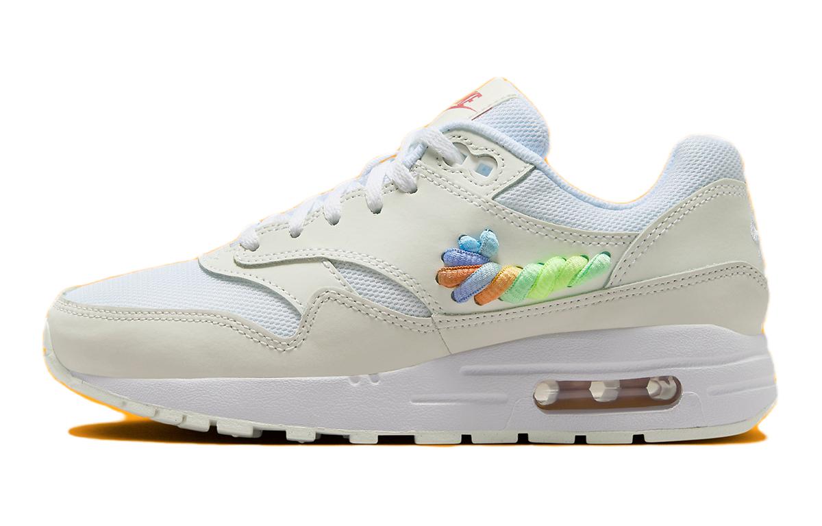 

Nike Air Max 1 SE White Rainbow Lace Swoosh (GS) 36