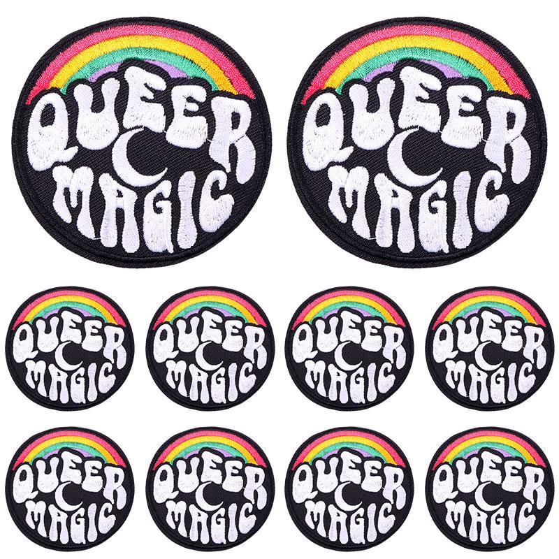 

5pcs Wholesale Colorful Horror Eye Embroidered Patches Mushroom Love Heart Cat Patch Iron On Patches For Clothing Jackets Diy