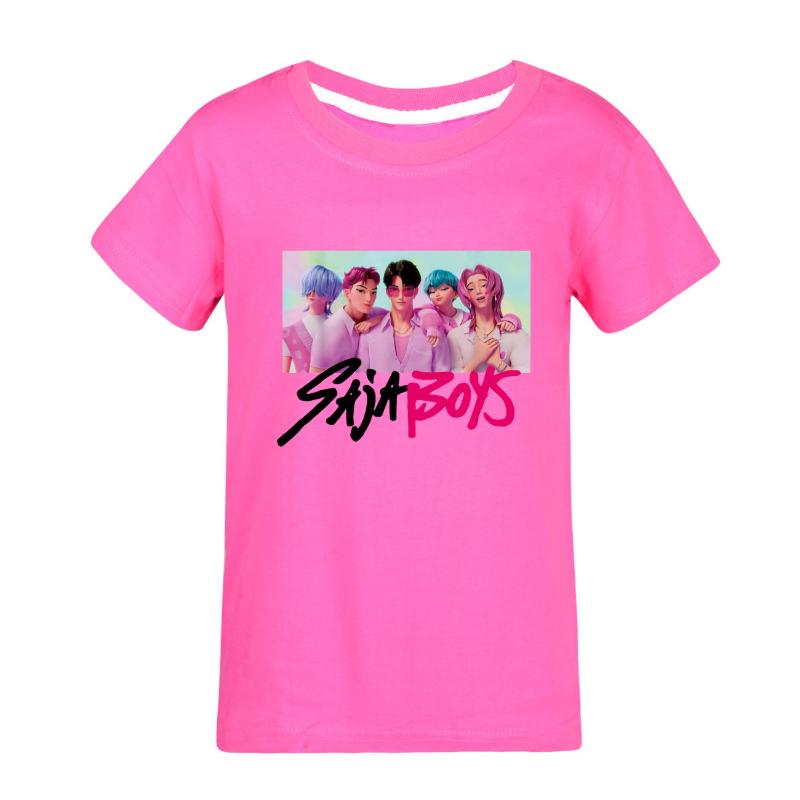 Children's Summer Cartoon Printed Short Sleeve T-Shirts Boys Comfortable Casual T-Shirts Versatile