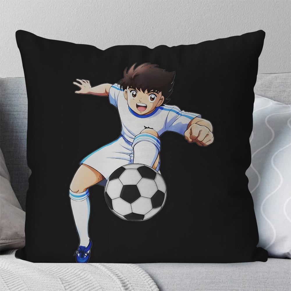 C-Captain Tsubasa Animations-Kissenbezug Quadratisches Kissen Schlafzimmer Sofa Freizeit Komfortkissen Auto Wohnzimmer Heimdekoration 40X40