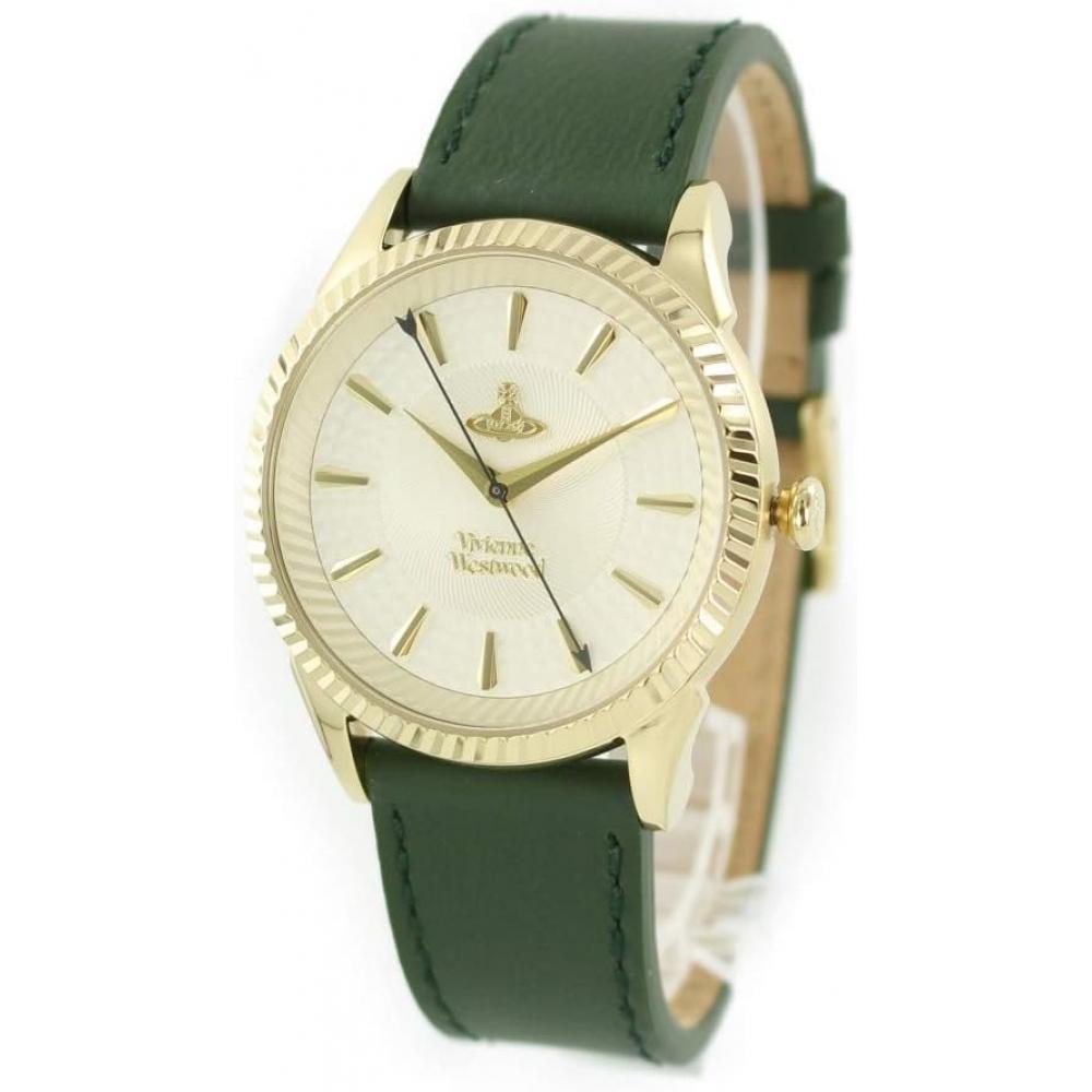 

Vivienne Westwood мужские и женские унисекс зеленые кожаные часы с ремешком Vivian VV240GDGR [параллельный импортный продукт]