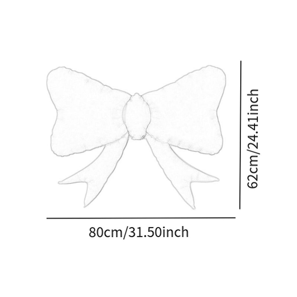 Aluminum Foil Crafts Party Favors Home Decoration Decorative Wedding Gift Backdrop Versatile Romantic Balloon Bowknot Balloon