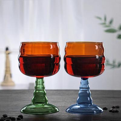 Wine Glass Hot and Cold Resistant Glass Stained Glass Goblet Coffee Cup Teacup Beer Cup