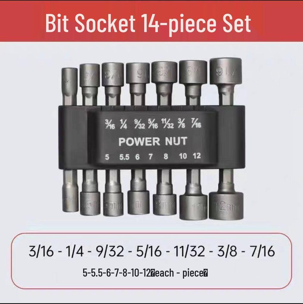 8mm Sechskant Selbstschneidende Schraube Elektrischer Schraubenschlüssel mit Starkem Magnetischem Bit