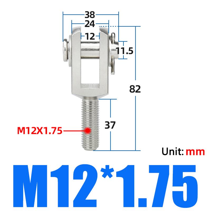 Thin Cylinder SDA/ACQ/CQ2B Pneumatic Accessories Y-shaped Connector External Thread Connector