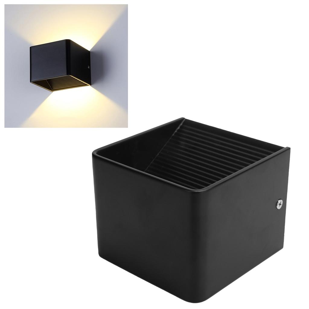 LED Wall Light Outdoor Waterproof IP65 Porch Garden Wall Bedroom Bedside Lamp AC85?265V 3WBlack