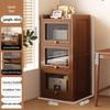 Floor-Standing Bookshelf for Students and Children - Compact Storage Cabinet for Small Apartment Living Rooms