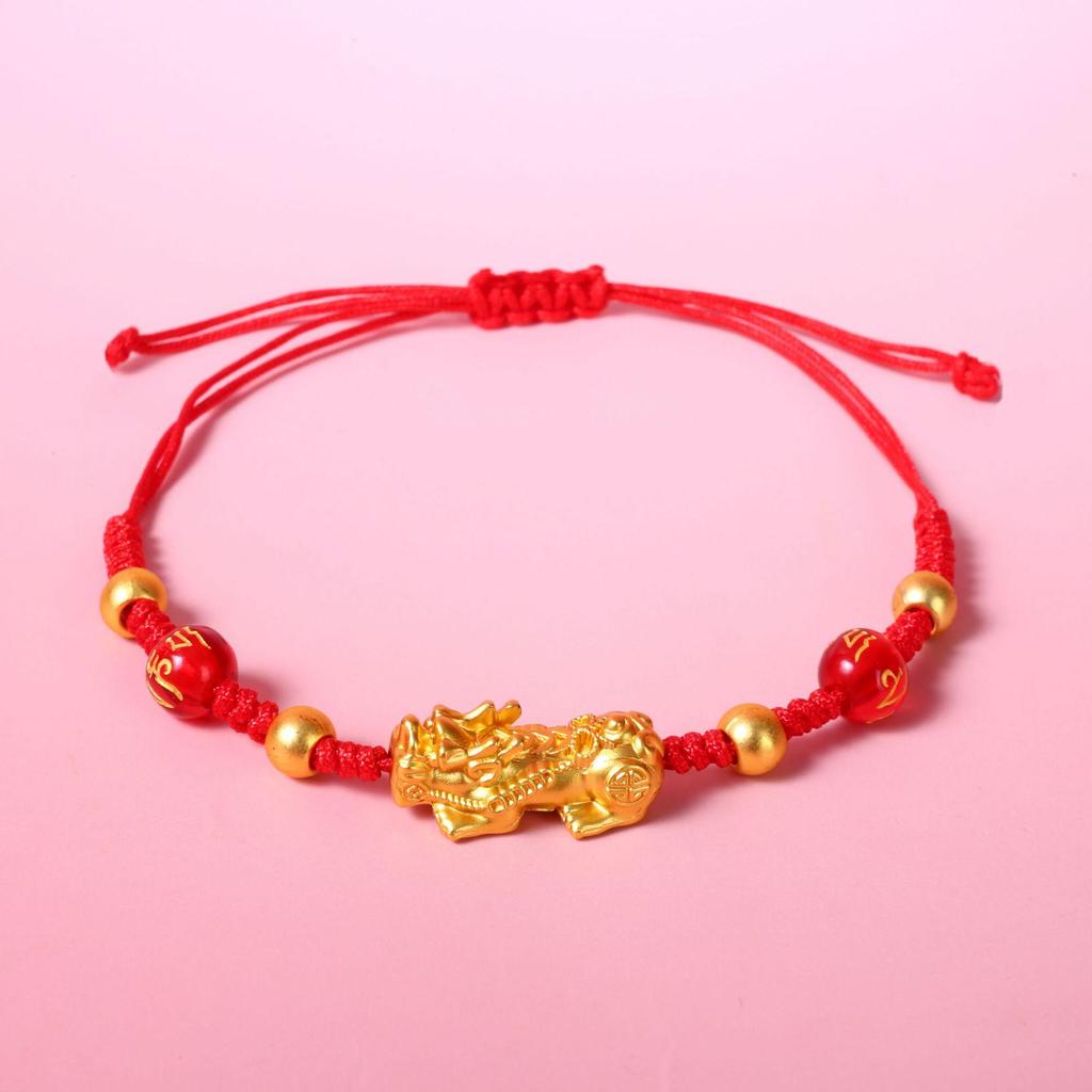 2026 Year of the Horse Bracelet: Handmade Red Rope Woven Jewelry - New Year Gift