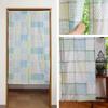 Stylish Scandinavian Sunnyday Fabric Long Rush 85cm Wide X 150cm Long Curtain, (Green Pattern)