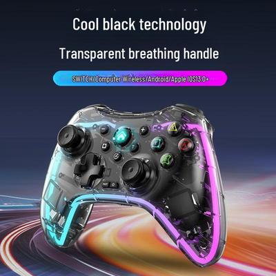 Kompatybilny przezroczysty kontroler do gier Black Myth Wukong S03 na PC, Androida, iOS i Switcha z kolorową funkcjonalnością sześcioosiową.