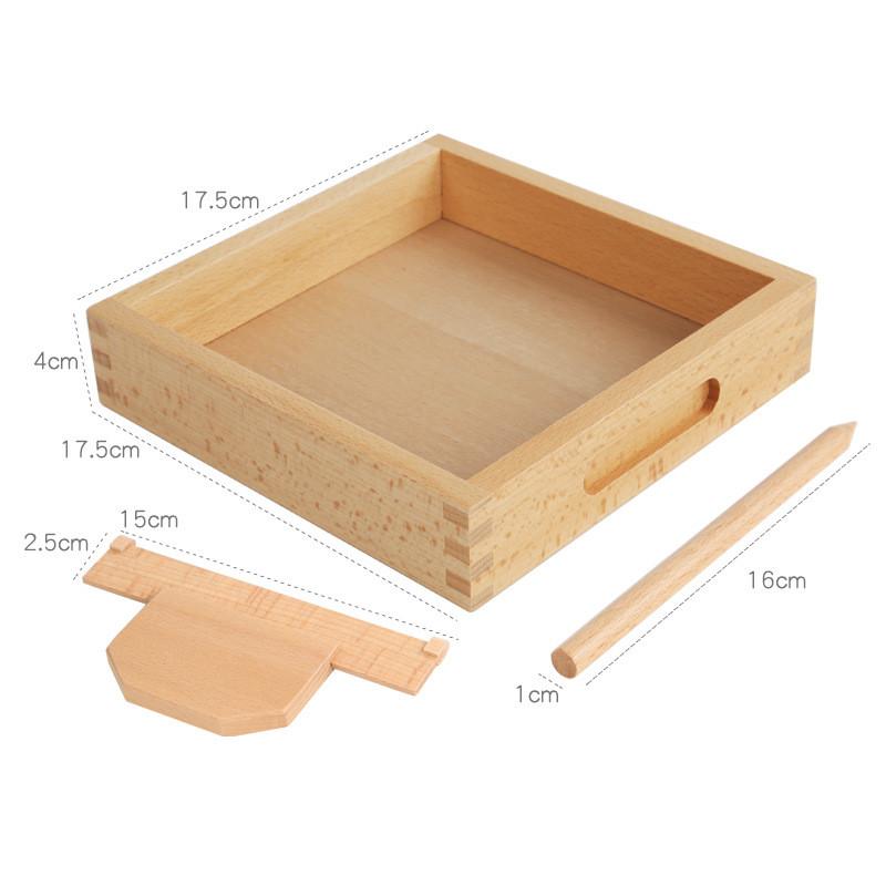 Wooden Learning Sandbox For Kids Educational Play And Artistic Creativity