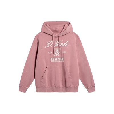 Li Ning Wade Series Bluza Pulower z Nadrukiem Liter Unisex Bluza Sumei-Różowy AWDT499-6