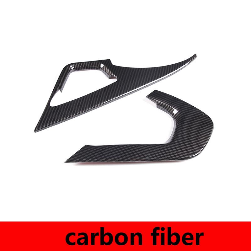 Для Chevrolet Corvette C7 2014-19 ABS Углеродное волокно Декоративная рамка ручки центральной консоли автомобиля Накладка Наклейка Автоаксессуары