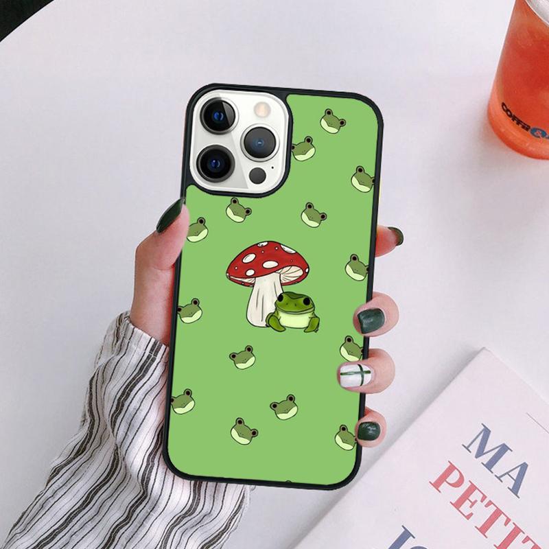 Mushroom Frog Phone Case Shell For iPhone 17 Air Plus Max Cover For iPhone 17 Air 14 13 12 16Pro Max 15 11