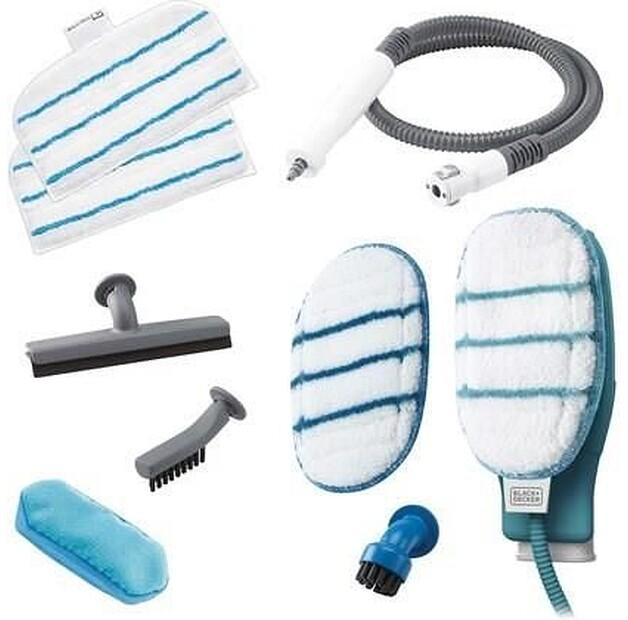 Паровая швабра Black&Decker с паровой перчаткой (FSMH1351SM-QS)