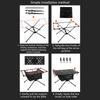 Foldable Camping Table Lightweight Folding Table Picnic Desk for Fishing BBQ