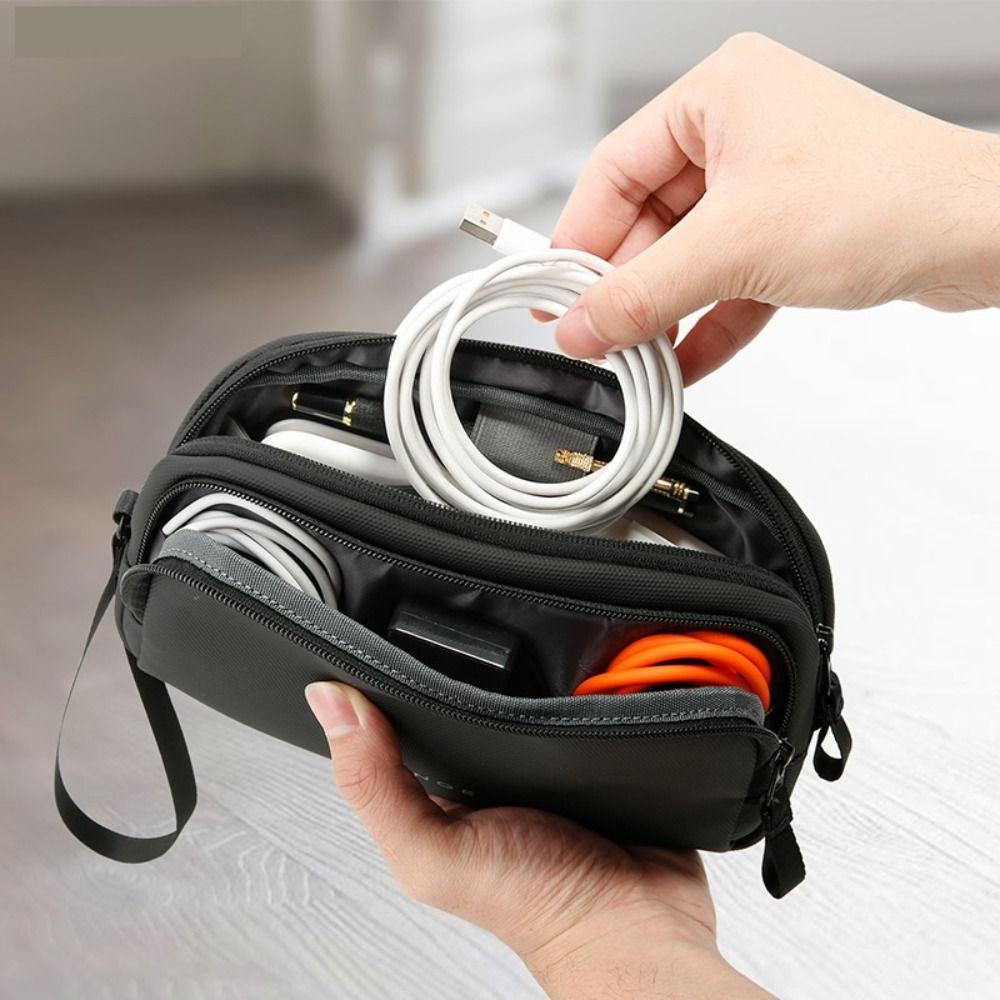 Waterproof Travel Cable Bag Anti-lost Cable Organizer Portable Digital Storage Pouch