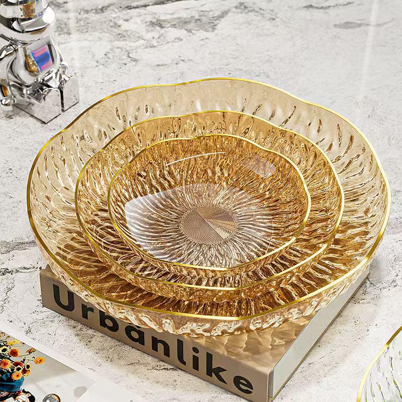 Elegante Mesa de Centro Prato para Exibir Frutas e Lanches