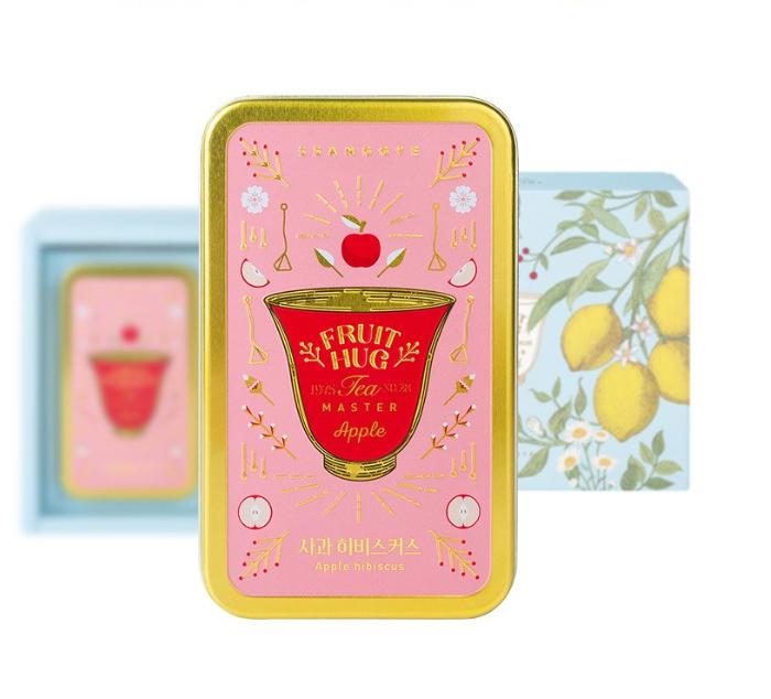 Ssanggye Fruit Hug Apple Hibiscus Tea Can