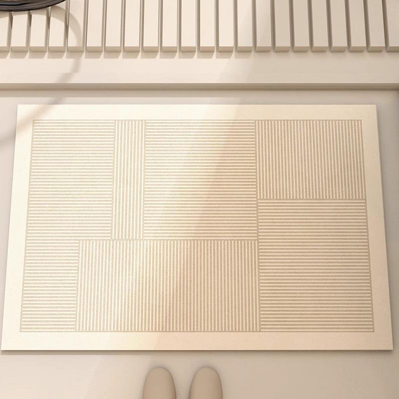Bathroom Floor Mat, Toilet Suction Door Floor Mat, Carpet, Diatom Mud, Non-slip Toilet, Absorbent Mat, Toilet Entry