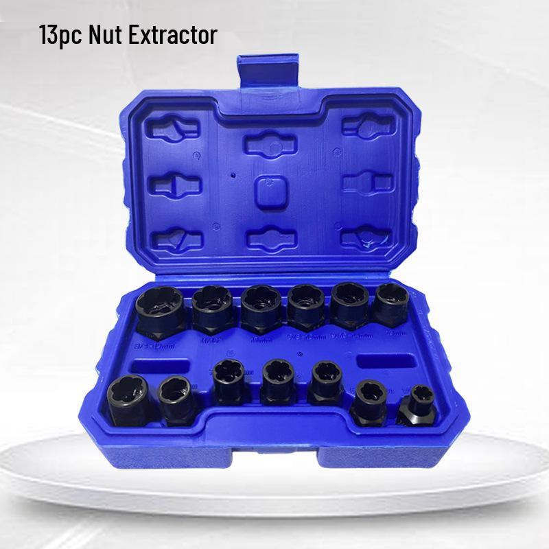 Special Offer: 5-Piece & 13-Piece Nut Extractor Sets, Chrome Molybdenum Steel, Forged for Durability