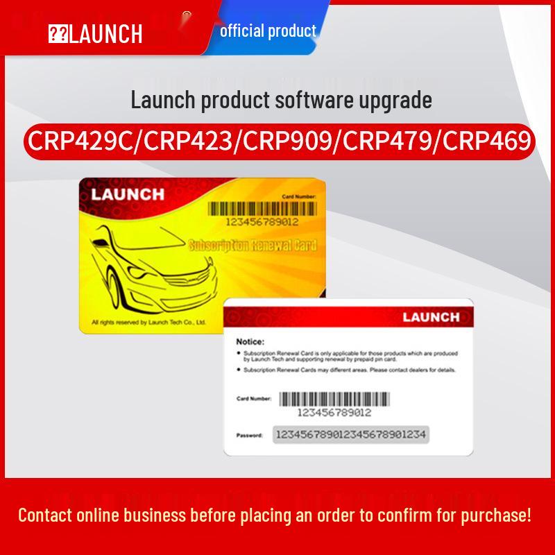 Launch CRP429C/CRP423/CRP909E One-year Software Upgrade: Consult Customer Service First.