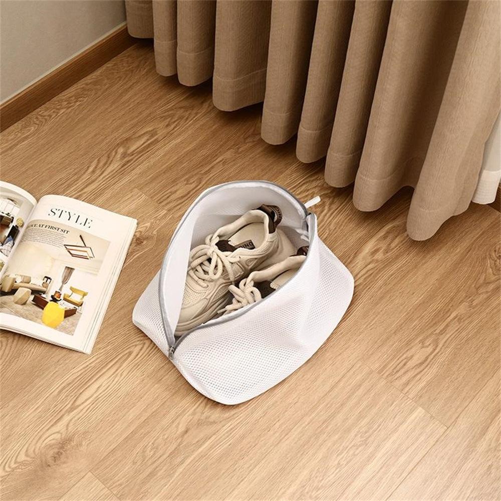 Shoe Washing Bag, Storage Bag Mesh Shoe Laundry Bags with Zip Closure for Sneakers, Running Shoes, Socks, Bras Organizer