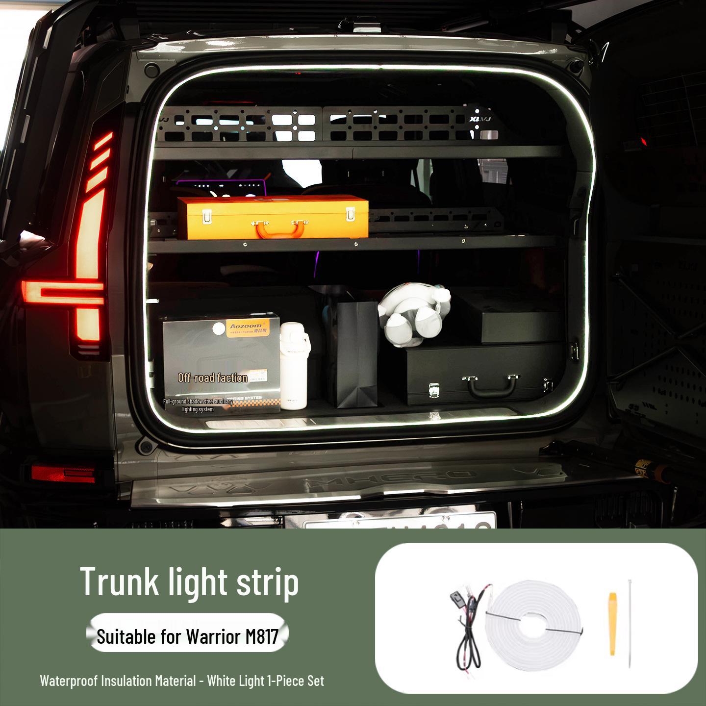 

Mengshi M817 Trunk Light Strip - Car Interior Plug-in Modification, Easy Installation