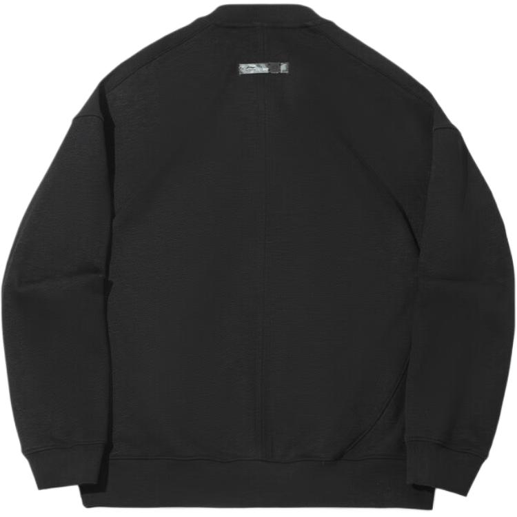 Li Ning Kung Fu Series Solid Color Round Neck Breathable Versatile Casual Sweatshirt Men sweatshirt AWDVA91-3