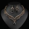 2026 Bridal Necklace Earrings Set Big Water Drop Wedding Dress Banquet Dress Accessories Matching