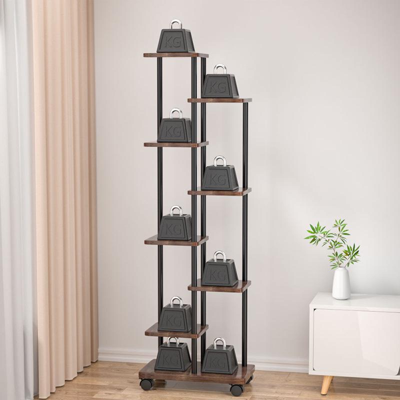 Wrought Iron Multi-Layer Tall Indoor Flower Stand for Living Room or Balcony
