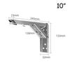 8/10/12/14 zoll Einstellbare Wand Montiert Dreieck Klapp Winkel Halterung Bank Tisch Regal Faltbare Hause Edelstahl stahl Wand Deco Halterung