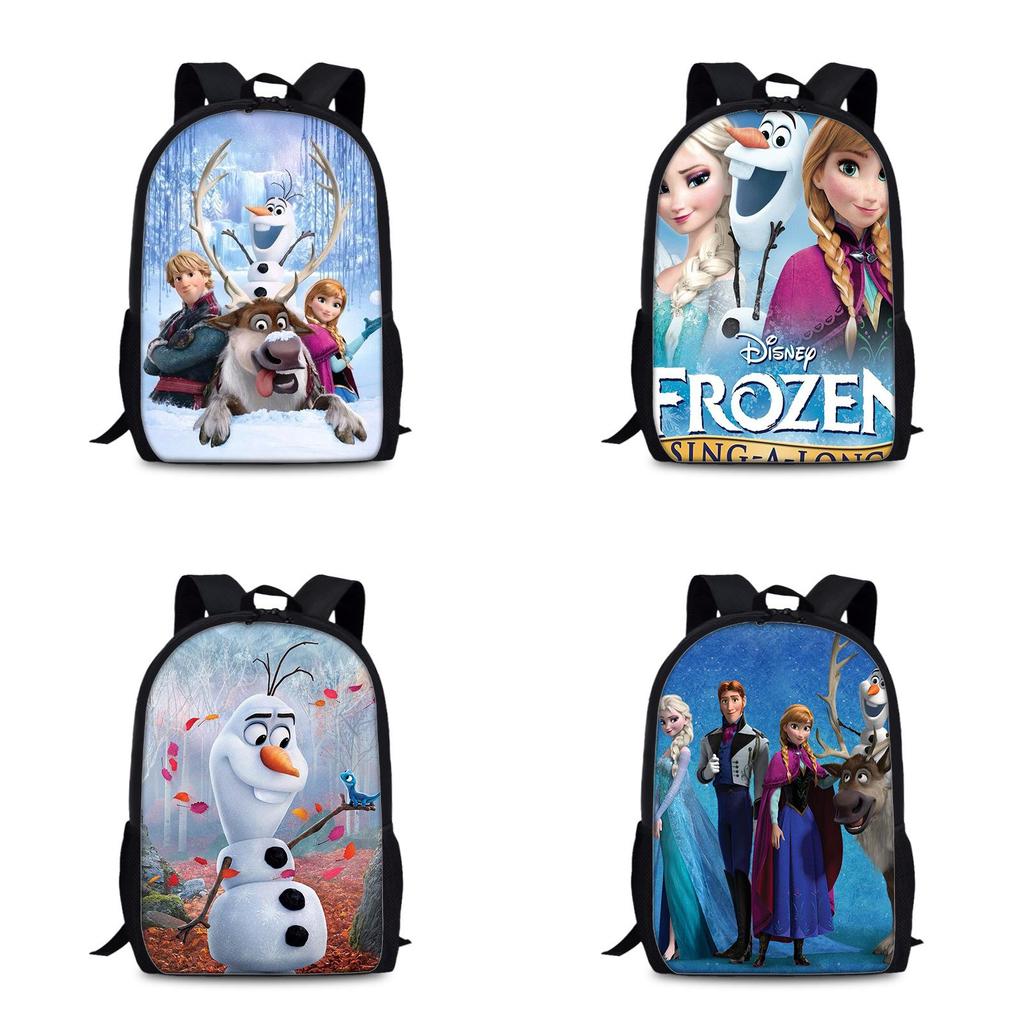 Frozen Childrens Cartoon Backpack With Lightweight Nylon Material For School And Daily Use