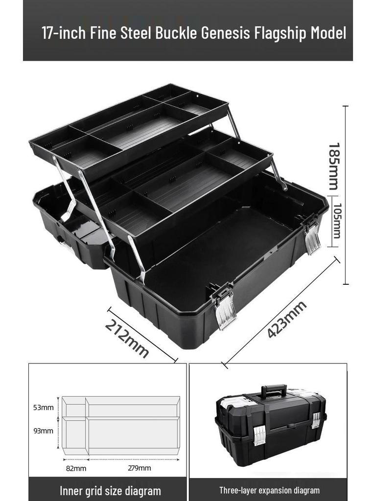 Green Forest King Kong Portable Electrician's Toolbox & Hardware Storage Box