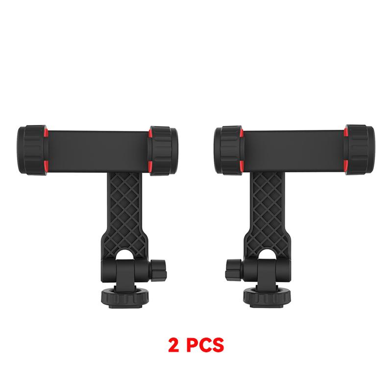 Phone Holder Mount Clamp Clip Horizontal and vertical Shooting for Smartphone Cold Shoe Mount Video Light Mic For iPhone Samsung