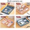 New Home Office Drawer Organizer Stackable Sundries Cosmetic Container Multi-cell Stationery Storage Box Caja De Almacenamiento
