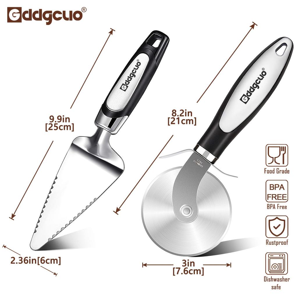 Nerezová ocelová pizza špachtle trojúhelníková špachtle na sýrový koláč pro pečení a vaření