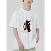 Black T Shirt With Horse Head Graphic Print For Casual Wear