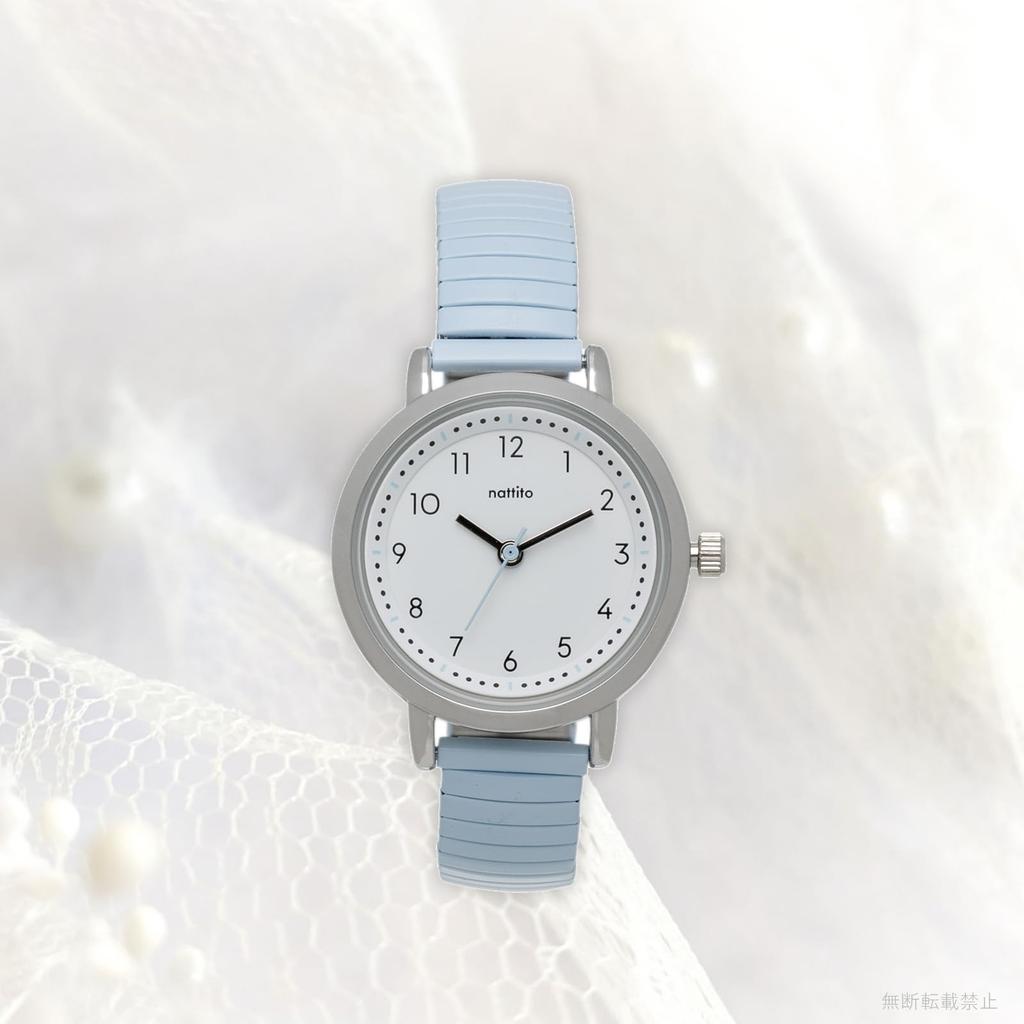 Fieldwork Analog Watch with Bellows Stainless Suela Women's Strap, Steel, Blue, ST290-4