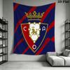 CA Osasuna Wall Tapestry Aesthetic Wall Hanging Printed Fabric Blanket Decorative Tapestries for Bedroom Living Room Home Decor